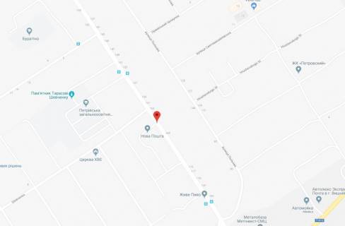 Billboard B in Svyatopetrivske, 3x6  Svatopetrivs'ke, st.Central'na, bud.140 scheme