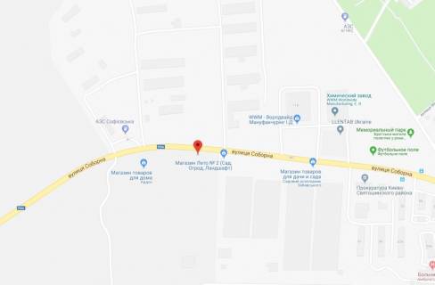 Billboard B in Sofiivska Borshchagivka, 3x6  st.Soborna, napravlenna na Bilogorodku scheme