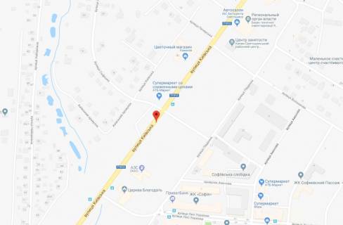 Billboard A in Sofiivska Borshchagivka, 3x6  st.Kiivs'ka, 34A, napravlenna na Kiiv scheme