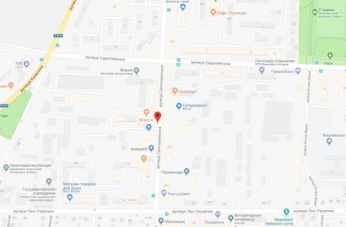 Citylight B in Vishnev, 1,2x1,8  st.Svatosins'kaa, 27-G, bila magazinu Rosen scheme