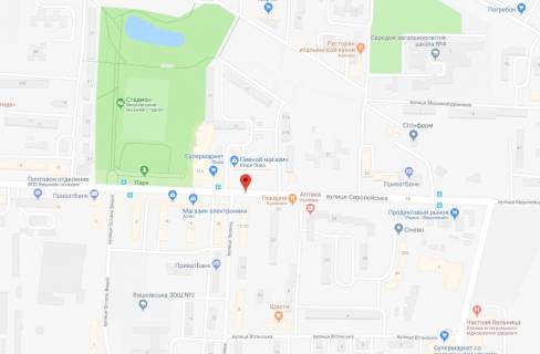 Citylight A in Vishnev, 1,2x1,8  st.Evropejs'ka 20/Zelena 12, perehresta scheme