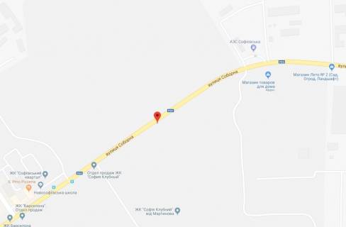 Billboard B in Sofiivska Borshchagivka, 3x6  st.Sobornaa, vozle ZK Sofia Klubnyj scheme