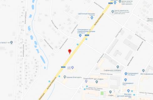 Billboard B in Sofiivska Borshchagivka, 3x6  st.Kiivs'ka, navproti ZK Sofia, napravlenna na Kiiv scheme