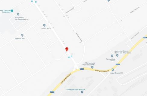 Billboard B in Svyatopetrivske, 3x6  st.Central'naa, d.179 scheme