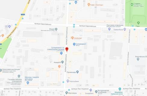 Citylight A in Vishnev, 1,2x1,8  st.Svatosins'ka, bila Novusa scheme