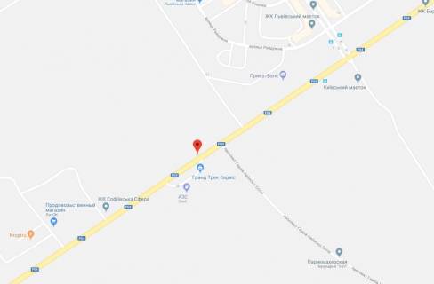 Billboard A in Sofiivska Borshchagivka, 3x6  st.Soborna, navroti zapravki Shell, napravlenna na Bilogorodku scheme