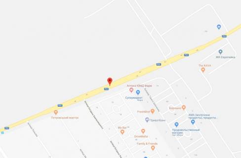 Billboard A in Svyatopetrivske, 3x6  st.Belogorodskaa, naprotiv  Petrovskogo Kvartala scheme