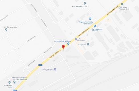 Billboard B in Svyatopetrivske, 3x6  st.Kievskaa, vozle zapravki BRSM (avtomobil'naa doroga T-10-12 Kiev-Boarka) scheme