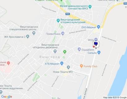 Billboard B in Vishgorod m. Visgorod, st. Naberezna, perehresta z st. Skyl'na, navproti magazinu Sil'po, za 75m do AZS WOG scheme