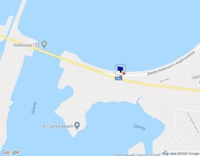 Billboard A in Oseshchina m. Visgorod, trasa R-69 "Visgorod-Desna", km 2+000 livo, GES, v'izd v Visgorod z Hotanivki ta Kiivs'koi dambi scheme