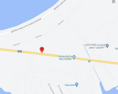 Billboard B in Khotnivka с. Хотянівка, траса Р-69 "Вишгород-Десна", км 3+00 лево Б, виїзд з Вишгорода в сторону Осещини-Хотяновки scheme