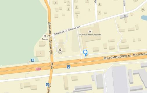 Billboard B in Parking, 6х3  Kiiv-Zitomir 21+600 km, v Kiiv verh scheme