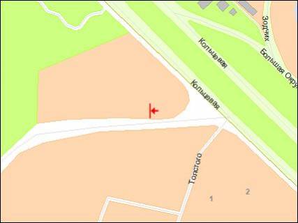 Billboard A in Kyiv, 6х3  Kiivs'ka st., 2 povorot na Visneve scheme