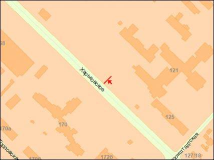 Billboard A in Kyiv, 6х3  Harkivs'ke sose 125 do Darnickoi pl scheme