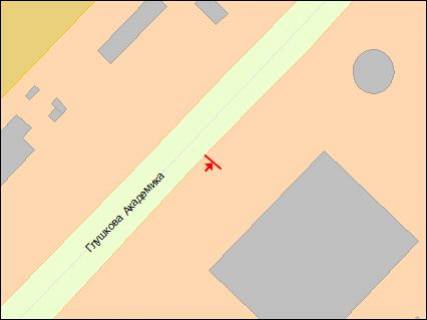 Prismatron, Prism  in Kyiv, есть  Gluskova av., 9            - 475585 scheme