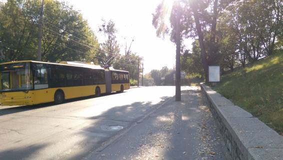 Citylight A in Kyiv, 1,2Х1,8  Podil's'kij uzviz 2 (statika) vid Kirilivs'koi st. Photo 1