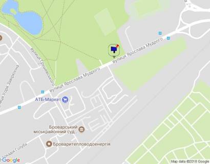 Billboard A in Brovary, 6х3  m.Brovari, st.A. Mudrogo 55, (park Peremogi, stadion) scheme