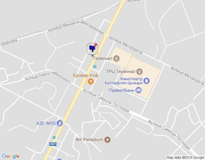 Billboard A in Brovary, 6х3  m.Brovari, st.Kiivs'ka 269, (naproti TRK Terminal, AZK KLO) scheme