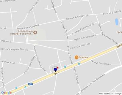 Billboard B in Brovary, 6х3  m.Brovari, st.Kiivs'ka, 80 st.Tarasans'ka scheme