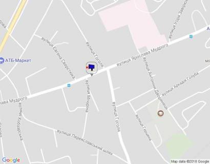 Billboard B in Brovary, 6х3  m.Brovari, st.A. Mudrogo, 36, peretin z st.Gogola scheme