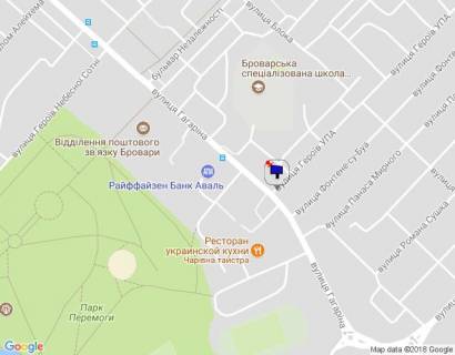 Billboard B in Brovary, 6х3  m.Brovari, st. Geroiv Ukraini, 25, (naproti gotel' Sport, peretin z st.Geroiv UPA) scheme