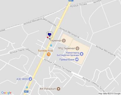 Billboard B in Brovary, 6х3  m.Brovari, st.Kiivs'ka 269, (naproti TRK Terminal,  AZK KLO) scheme