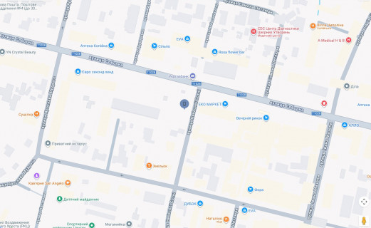 Citylight B in Fastiv, 1,2х1,8  g.Fastov, st.Sobornaa, 51 Eko Market scheme