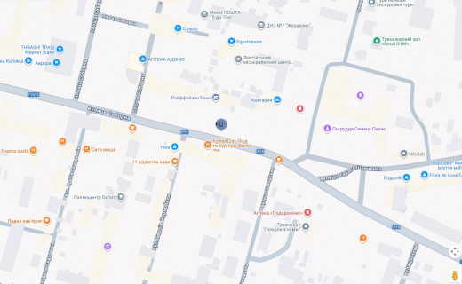 Citylight B in Fastiv g.Fastov,  perekrestok st.L'va Tolstogo i Sobornoj, 18 scheme