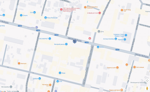 Citylight A in Fastiv, 1,2х1,8  g.Fastov, st.Sobornaa, 43, Vecernij rynok scheme