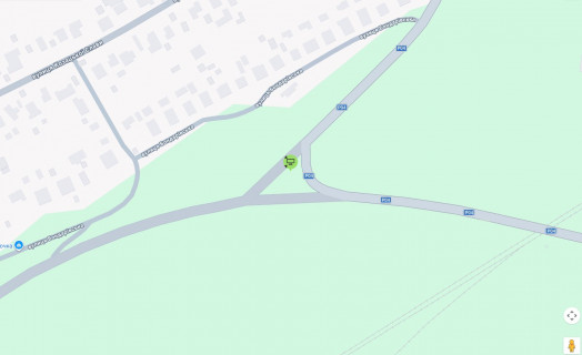 Billboard A in Fastiv perekrestok st. Serbakova, Okruznoj i dorogi na Bysev (klumba) vyezd na Okruznuu scheme