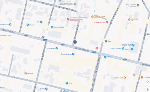 Citylight B in Fastiv g.Fastov, st.Sobornaa, 34, Vecernij rynok scheme