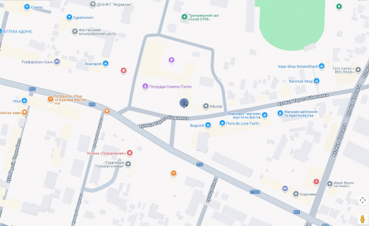Citylight A in Fastiv, 1,2х1,8  g.Fastov, st.Sobornaa, central'naa plosad' DKZ scheme
