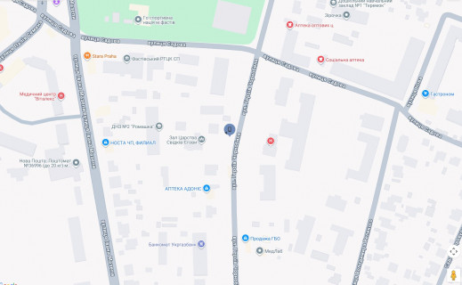 Citylight B in Fastiv, 1,2х1,8  g.Fastov, st.L'va Tolstogo, 28, CRL scheme