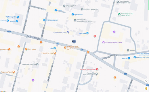 Citylight B in Fastiv g.Fastov, perekrestok st.L'va Tolstogo i Sobornoj, 18 scheme