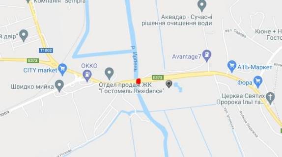 Non-Standard B in Irpin, 6*6  mist cerez r. Irpin', pisle razvilki Irpin'-Gostomel'-Buca scheme