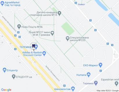 Video Billboard A in Kyiv st. Latosinskogo 14 TC Teremki-2 - 400763 scheme