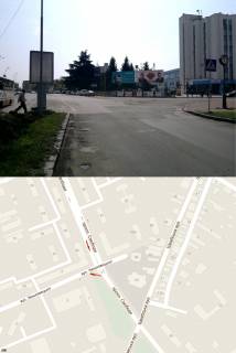 Billboard A in Uzhgorod, 3х6  av. Svobodi "ceburaska" pravij (4 polosi,perehresta, TC"Ukraina",  Kiivstar, Ukrtelekom, gotel'"Zakarpatta", Vokzali) Photo 1