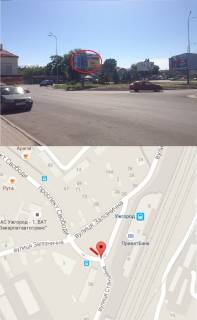 Billboard C in Uzhgorod, 3х6  st. Zaliznicna-Stancijna (Z/d vokzal,Avtovokzal, Central'na castina mista - privokzal'na plosa, intensivnij ruh) Photo 1