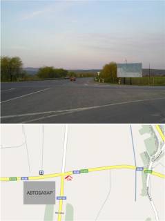 Billboard A in Uzhgorod, 3х6  st. Koritnans'ka (perehresta, V'izd na avto-recovij rinok Kincis, kotrij e najbil'sim v Zakarpatti, avtobusni zupinki) Photo 1