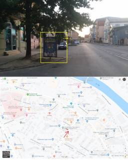 Citylight B in Uzhgorod, 1.2х1.8  st.Svabs'ka (Cent mista pl.S Petefi,kafe, magazini,Skoli,Skver ) Photo 1