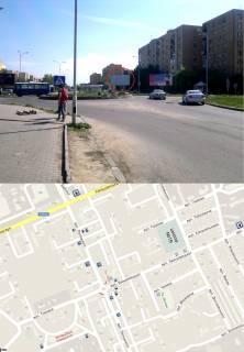 Billboard A in Uzhgorod, 3х6  st. Legoc'kogo (Kolo, TC Tokio, TC Vopak,ATB, Velmart,AZS "WOG", napramki na Zakarpats'kij derzavnij universitet, vulici Zan'kovec'ka, 8 Berezna, Peremogi, Bab'aka) Photo 1