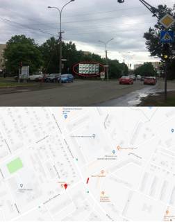 Billboard A in Uzhgorod, 3х6  st. 8 berezna (Perehresta  ,Rinok, "Sil'po", Kinoteatr"Domion", TC"Osetia",Restorani,magazini, intensivnij ruh,avtobusni zupinki, pisohodni perehodi, svitlofori, Intensivnij ruh miscevogo ta tranzitnogo transportu.Prodovol'cij rinok) Photo 1