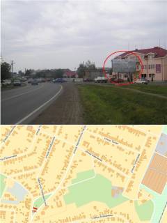 Billboard A in Minai, 3х6  st. Patrusa Karpats'kogo (Restoran "Tisa", m-n "Minaj", Avtosalon"CITROEN", intensivnnij ruh,perehresta, avtobusni zupinki, pisohidni perehodi,) Photo 1
