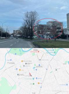 Billboard A in Uzhgorod, 3х6  st. Grusevs'kogo perehresta 8-go Berezna (4 polosi,perehresta , ,Rinok, "Sil'po", TC"Osetia",Restorani,magazini, intensivnij ruh,avtobusni zupinki, pisohodni perehodi, svitlofori, Intensivnij ruh miscevogo ta tranzitnogo transportu.) Photo 1