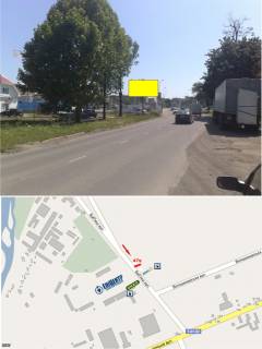 Billboard B in Uzhgorod, 3х6  st. Babaka ( "Epicentr","Nova Linia", Velmart, AZS "OKKO", "WOG","Brom",ATB intensivnij ruh) Photo 1