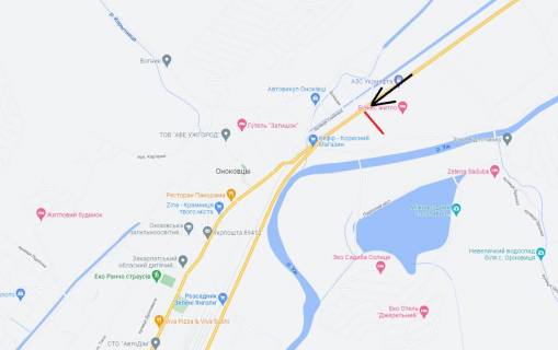 Billboard B in Uzhgorod, 3х6  s.Onokivci (Vizd v misto, rajviddil policii, Oblenergo, AZS, z/d vokzal, restorani: Kamelot, Kilikia, Pid Zamkom) scheme