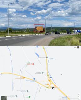 Billboard B in Uzhgorod, 3х6  st. Gagarina (4 polosi ruhu,Central'nij v`izd v m.Uzgorod, rozv'azka avtoslahu Kiiv-Uzgorod, aka vede do KPP "Uzgorod"(Slovaccina) i KPP "Cop"(Ugorsina). Photo 1