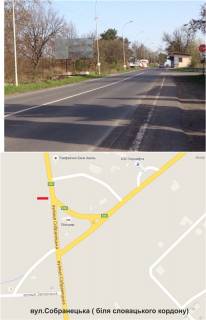 Billboard B in Uzhgorod, 3х6  st.Sobranec'ka(TC "Dastor", Avtosalon "Tojota", Mis'ka likarna ta poliklinika,Universitet, Aeroport,l'odovikovij katok Vizd-viizd z Slovac'kogo kordonu) Photo 1