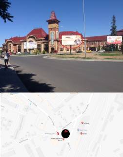 Billboard B in Uzhgorod, 3х6  st. Zaliznicna-Stancijna (Z/d vokzal,Avtovokzal, Central'na castina mista - privokzal'na plosa, intensivnij ruh) Photo 1
