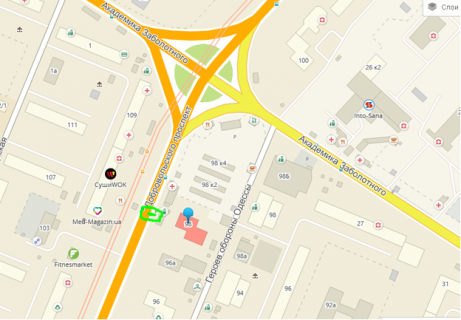 Billboard B in Odessa, 3х6  st. Dobrovol'skogo, 98 scheme